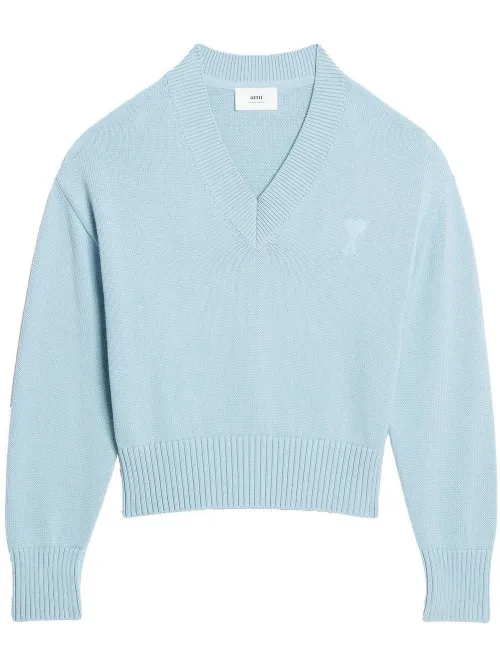 Pull Ami De Coeur à col v - AMI Paris - Modalova