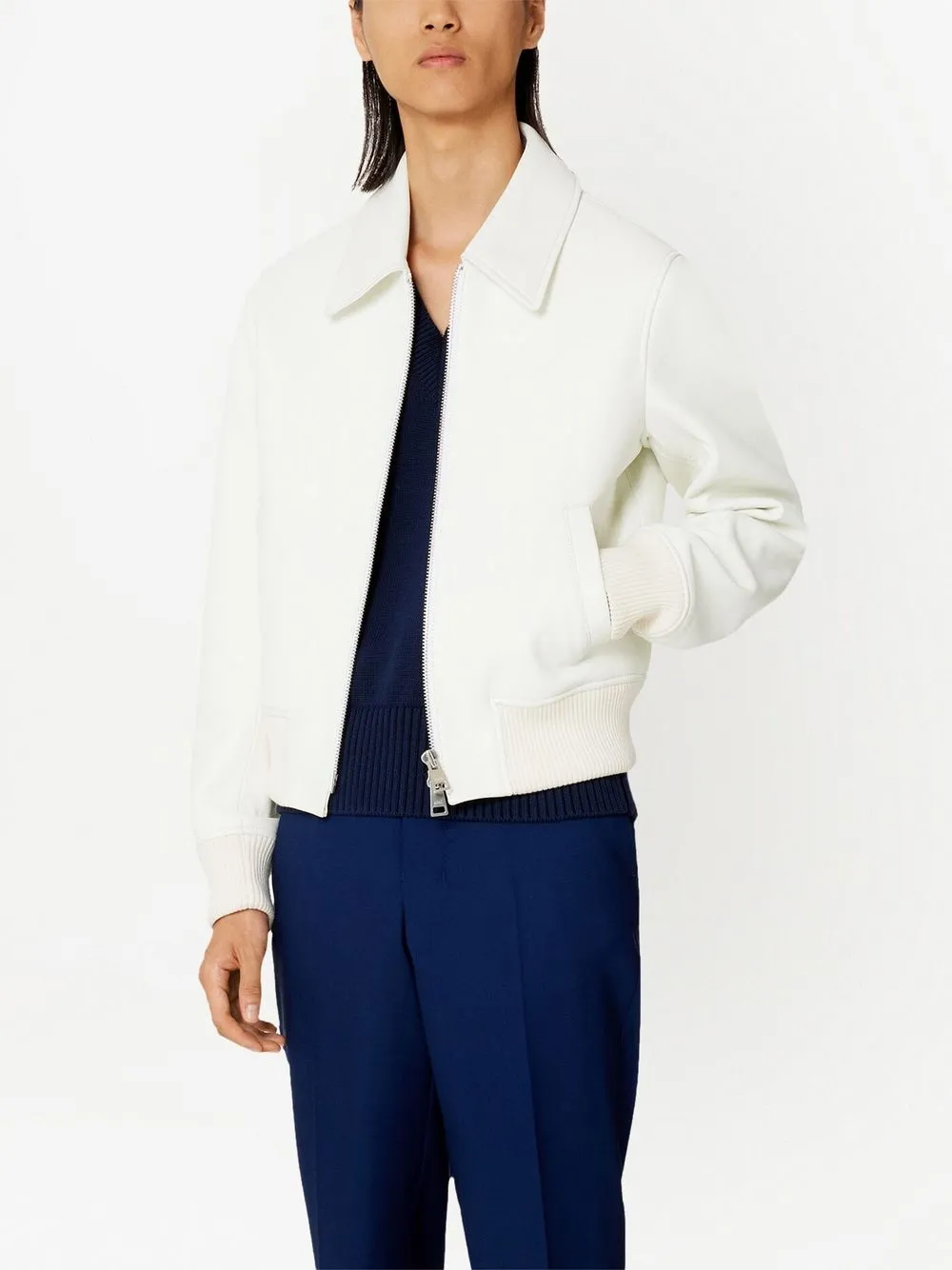 Ami Alexandre Mattiussi Ami De Coeur Knitted Vest In Blue