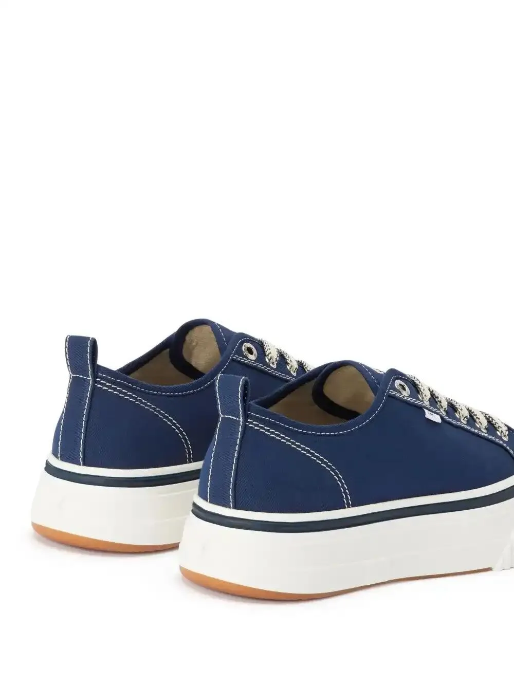 platform lace-up low-top sneakers