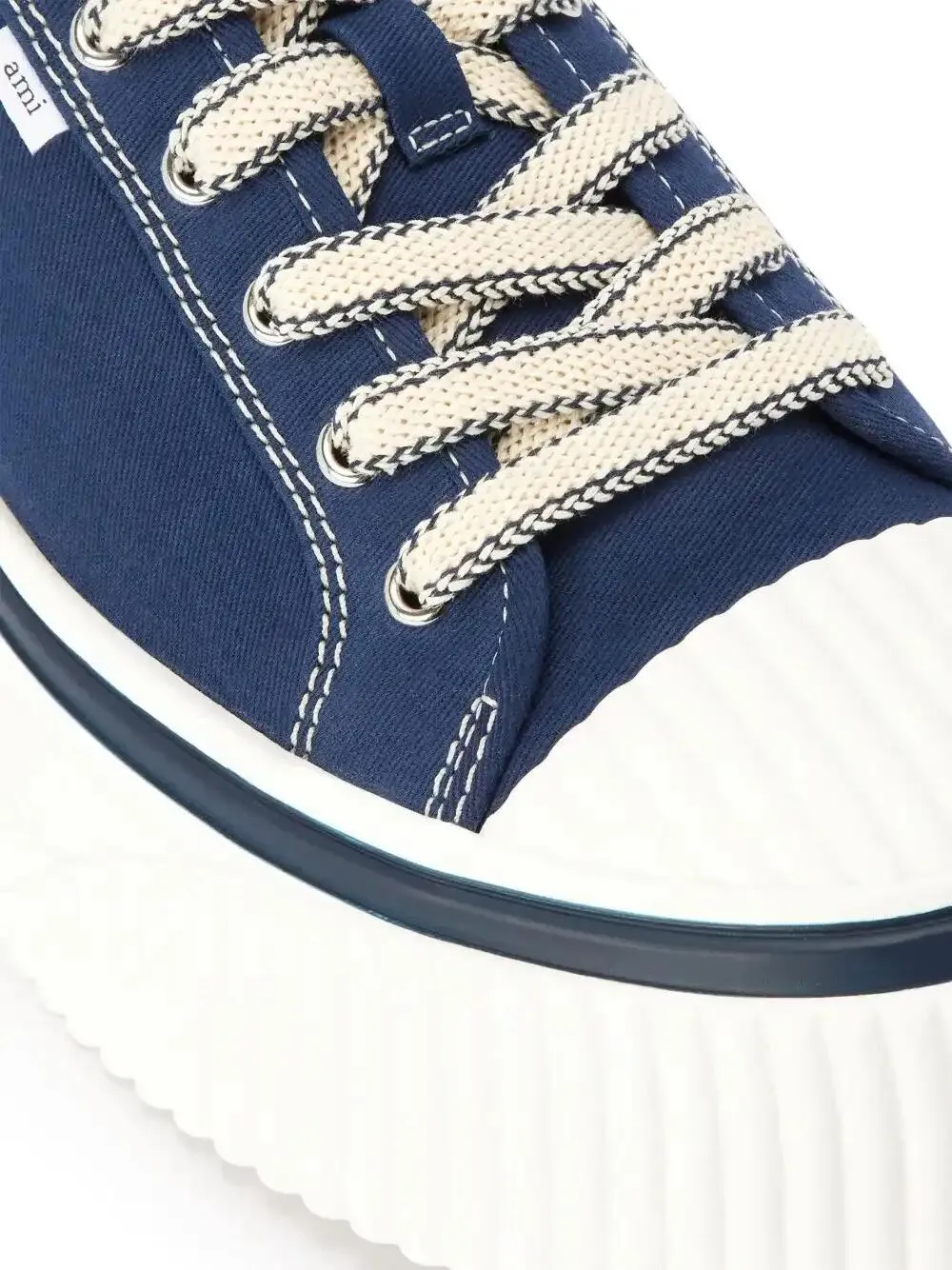 AMI Paris Platform lace-up low-top Sneakers | Blue | FARFETCH