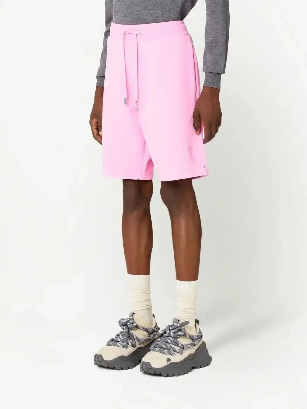 ami ピンク ショートパンツ AMI Paris Ami De Coeur トラックショーツ | ピンク | FARFETCH JP