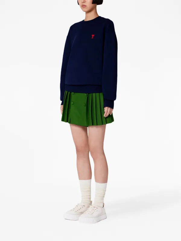 AMI Paris Ami De Coeur スウェットシャツ | ブルー | FARFETCH JP AMI Paris Ami De Coeur スウェットシャツ | ブルー | FARFETCH JP