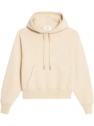 AMI PARIS クリーム色 フーディー WHITE CREAM Hoodie Ami Signature | AMI PARIS