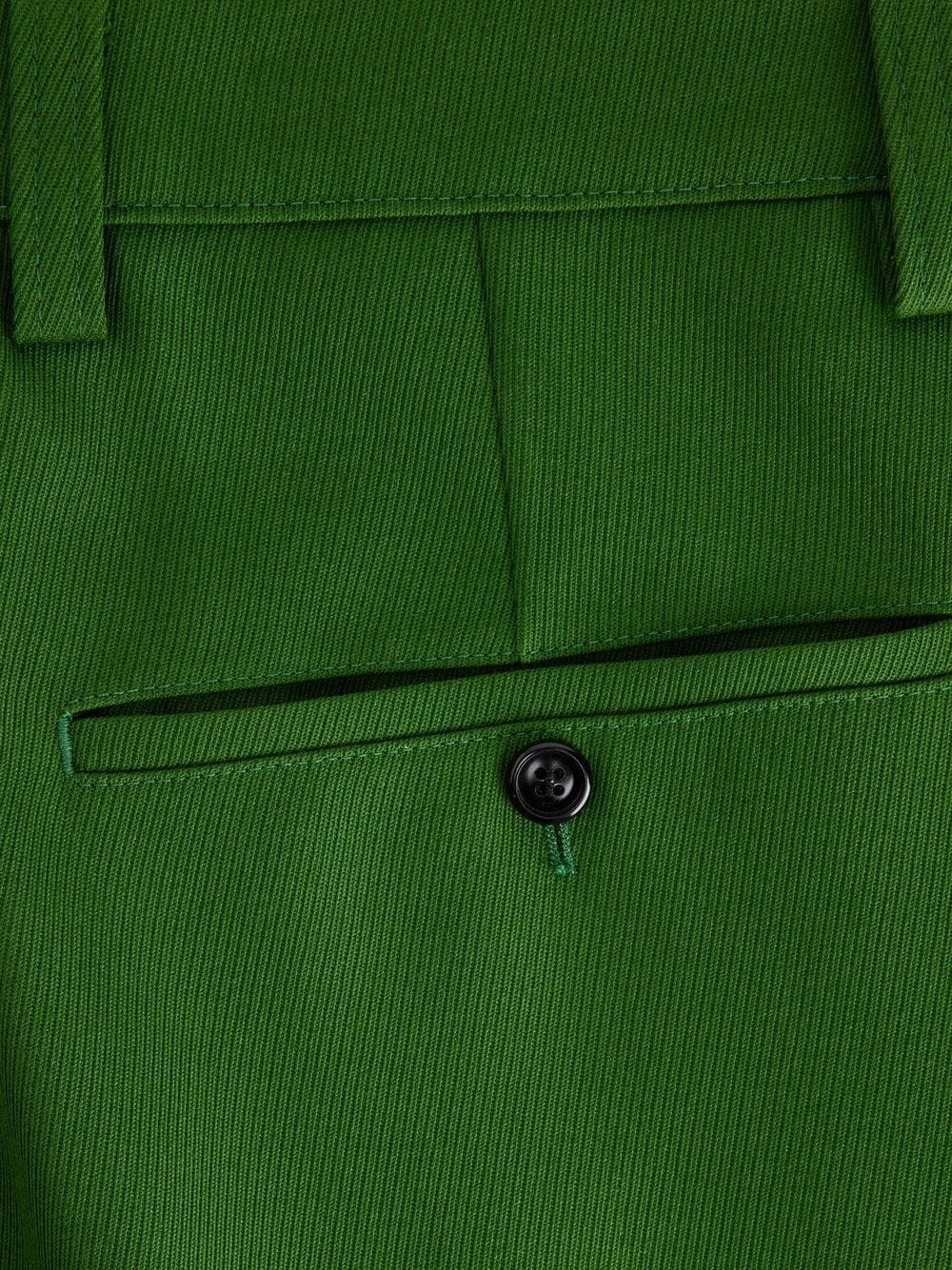 Shop Ami Alexandre Mattiussi Wide-leg Trousers In Green