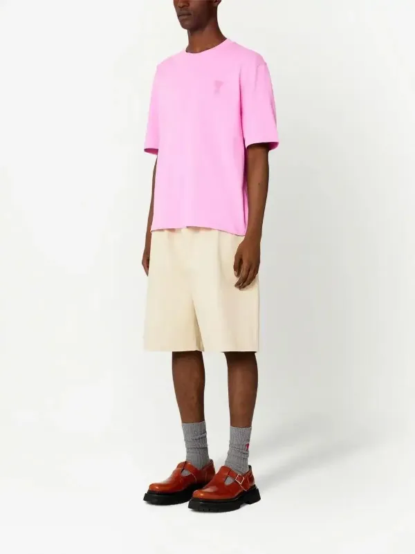 AMI Paris Ami De Coeur short-sleeve T-shirt | Pink | FARFETCH