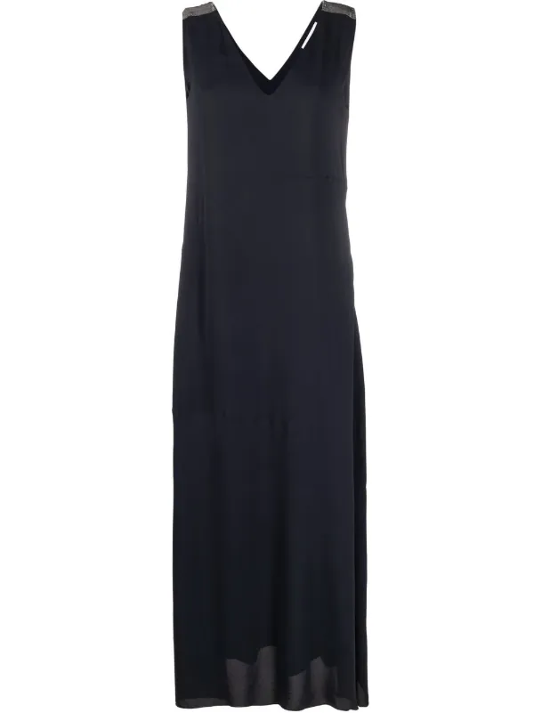 オールインワン・サロペット Fabiana Filippi Blue V-Neck Dress オールインワン・サロペット Fabiana Filippi Blue V-Neck Dress