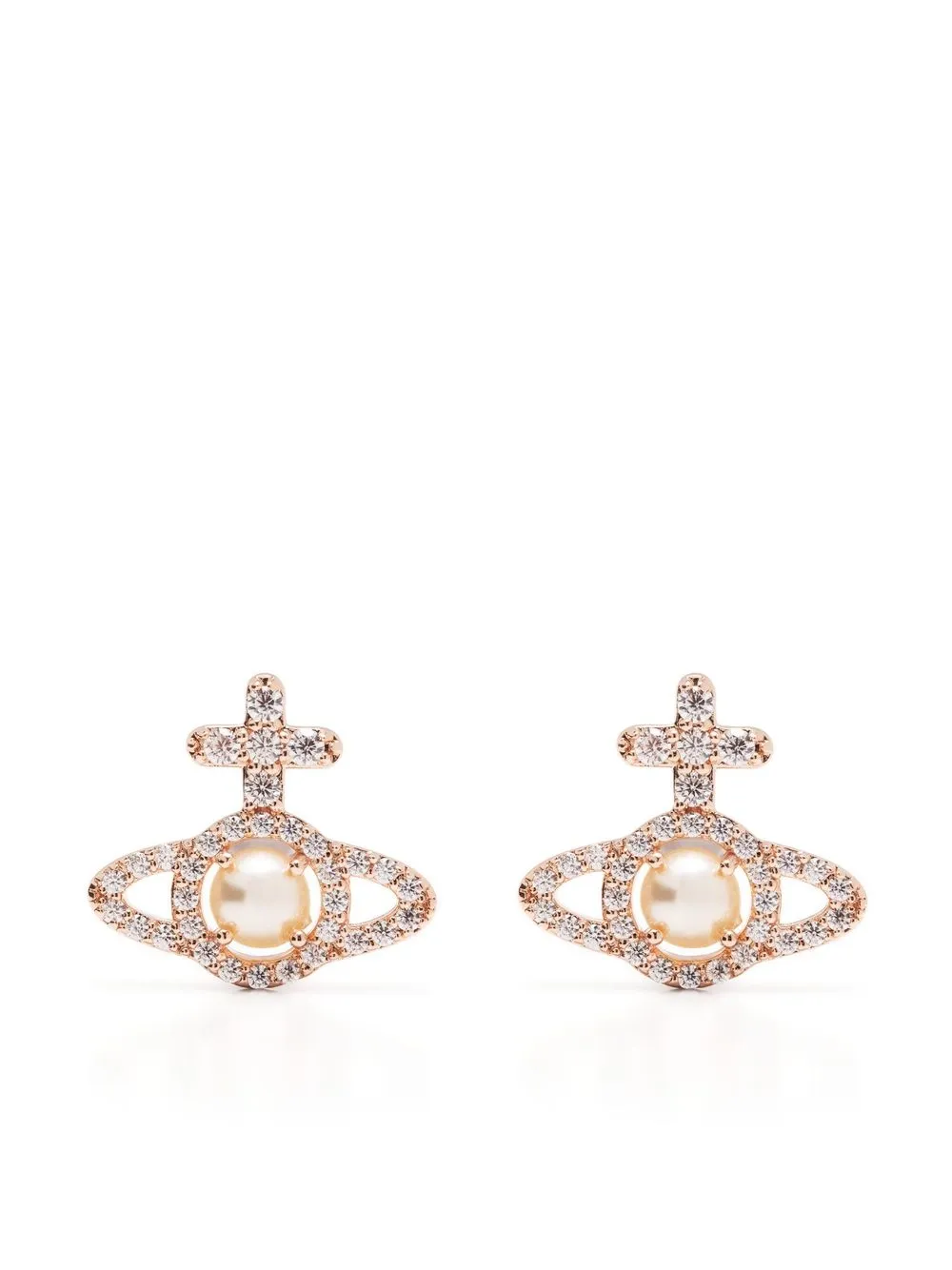 

Vivienne Westwood pearl-Orb earrings - Pink