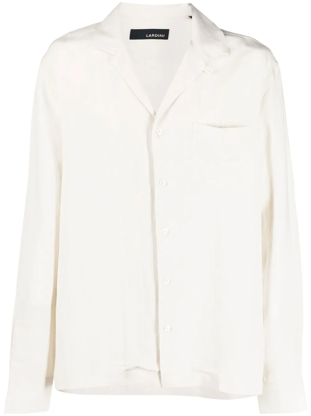 

Lardini notched-collar shirt - Neutrals