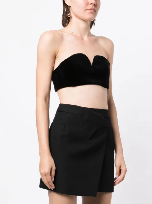 Blazé Milano Haut Bustier Jealousy En Velours Noir FARFETCH MA