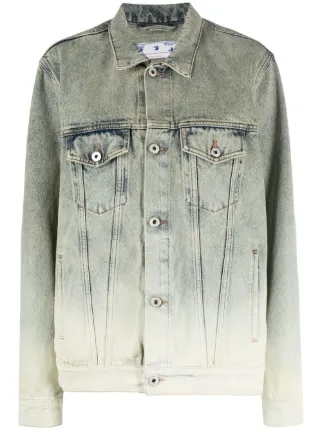 Off White gradient effect Denim Jacket Farfetch