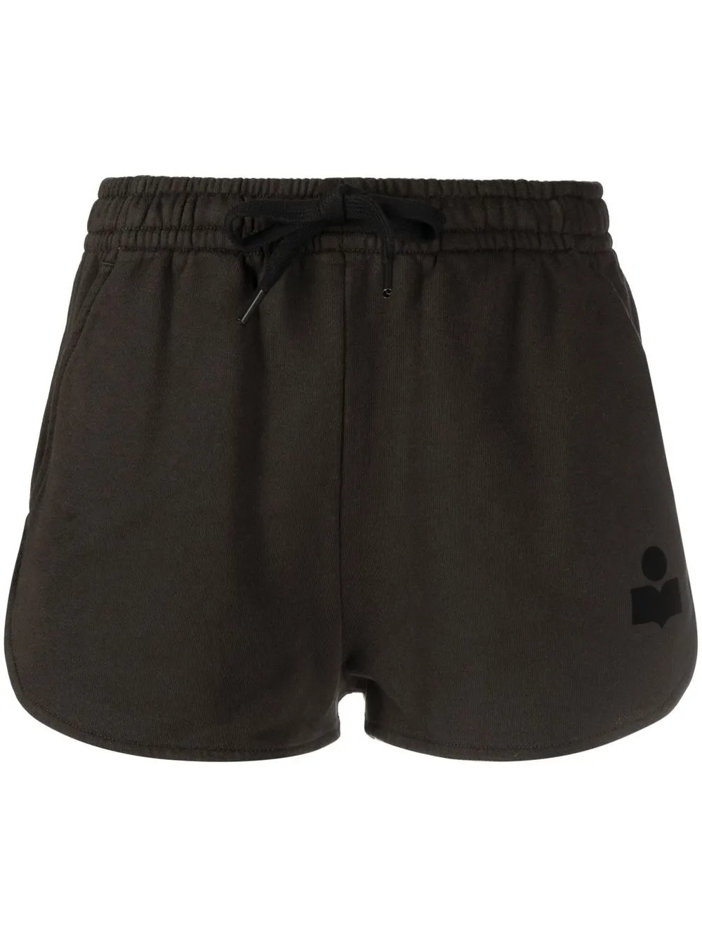 

Isabel Marant Étoile logo-print high-waist shorts - Black