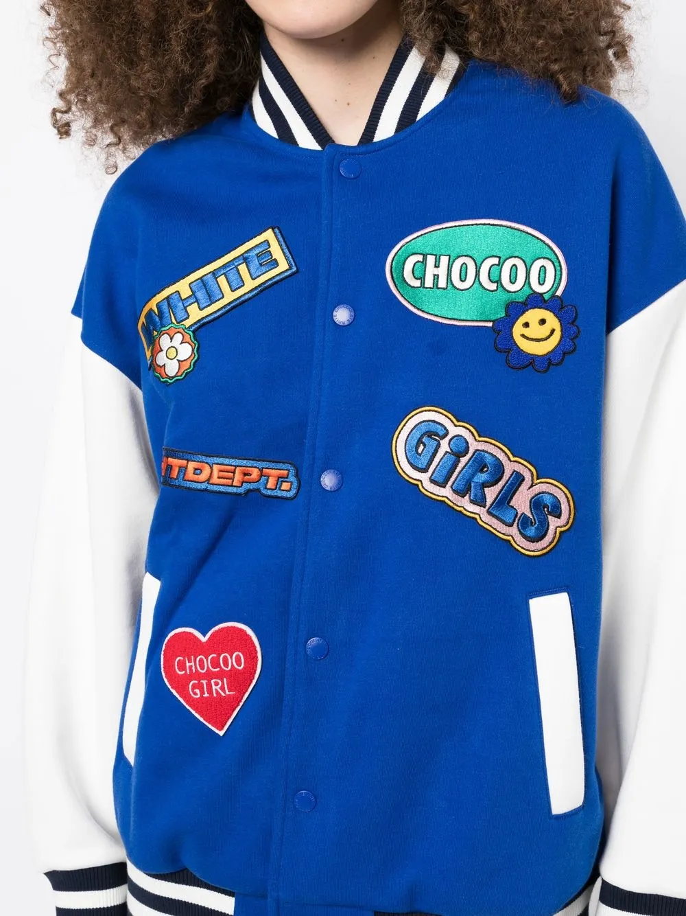 CHOCOOLATE motifembroidery Baseball Jacket Farfetch