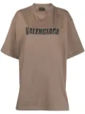 Balenciaga Caps cotton T-shirt - Brown