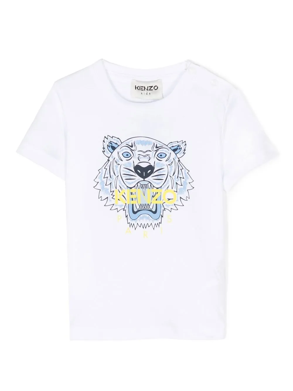 

Kenzo Kids playera con logo estampado - Blanco