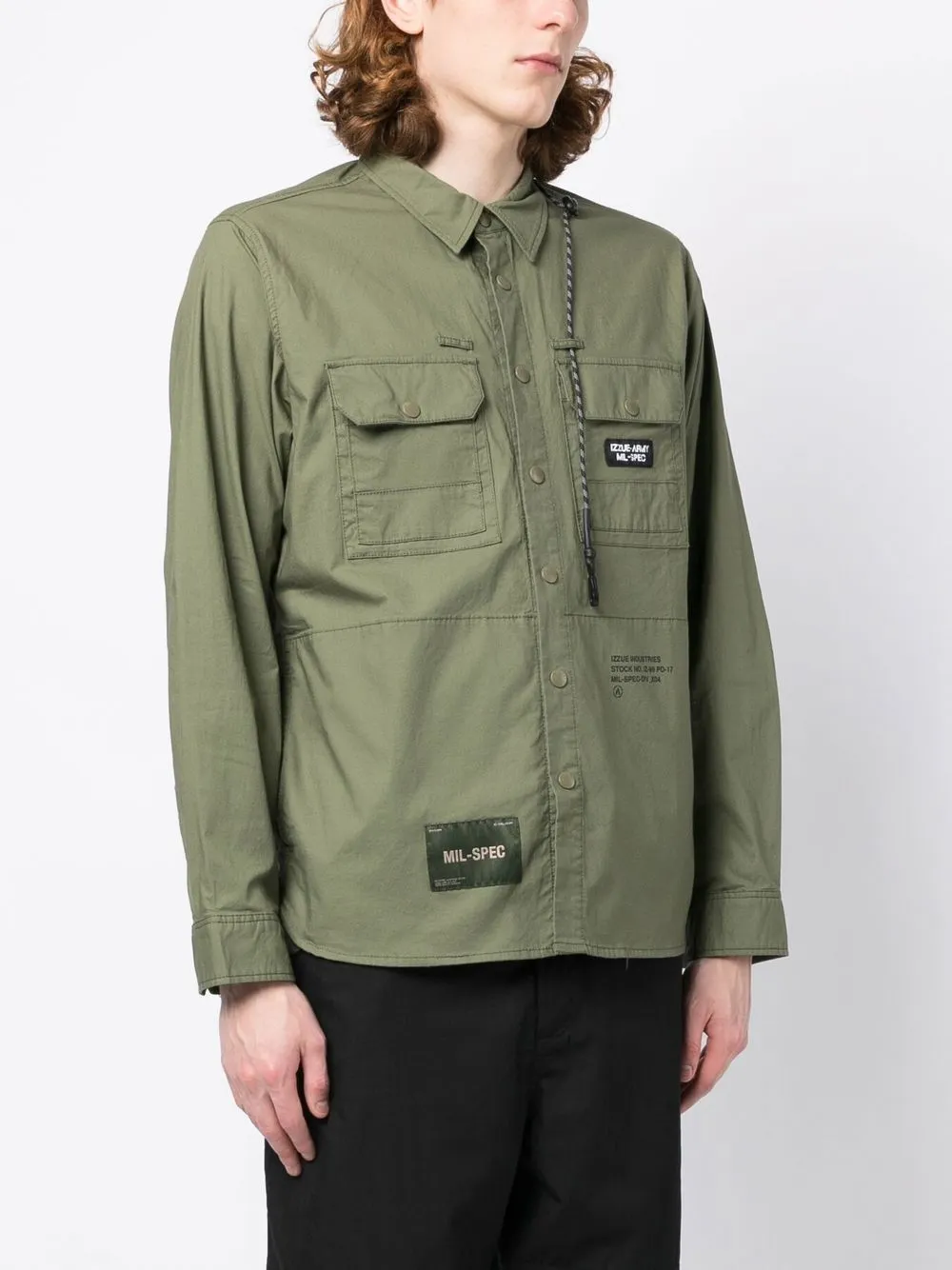 Izzue Izzue Army patch-pocket Shirt - Farfetch