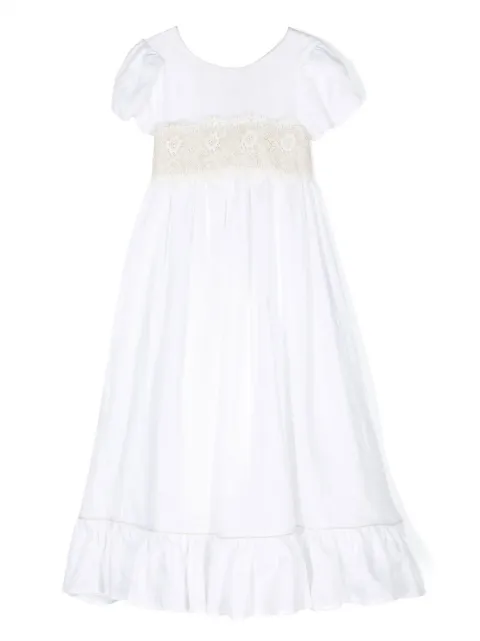 La Stupenderia Vestido Bianca com detalhe de renda