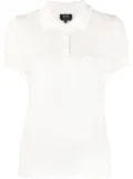 A.P.C. open-knit polo top - White