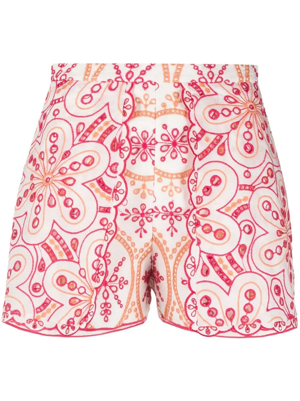 

Charo Ruiz Ibiza Alida broderie anglaise shorts - Orange