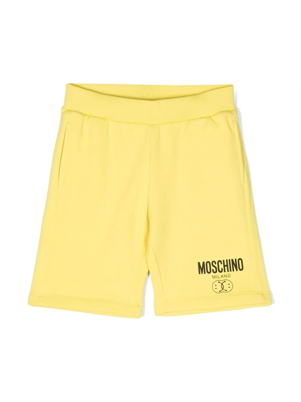

Moschino Kids logo-print cotton track shorts - Yellow