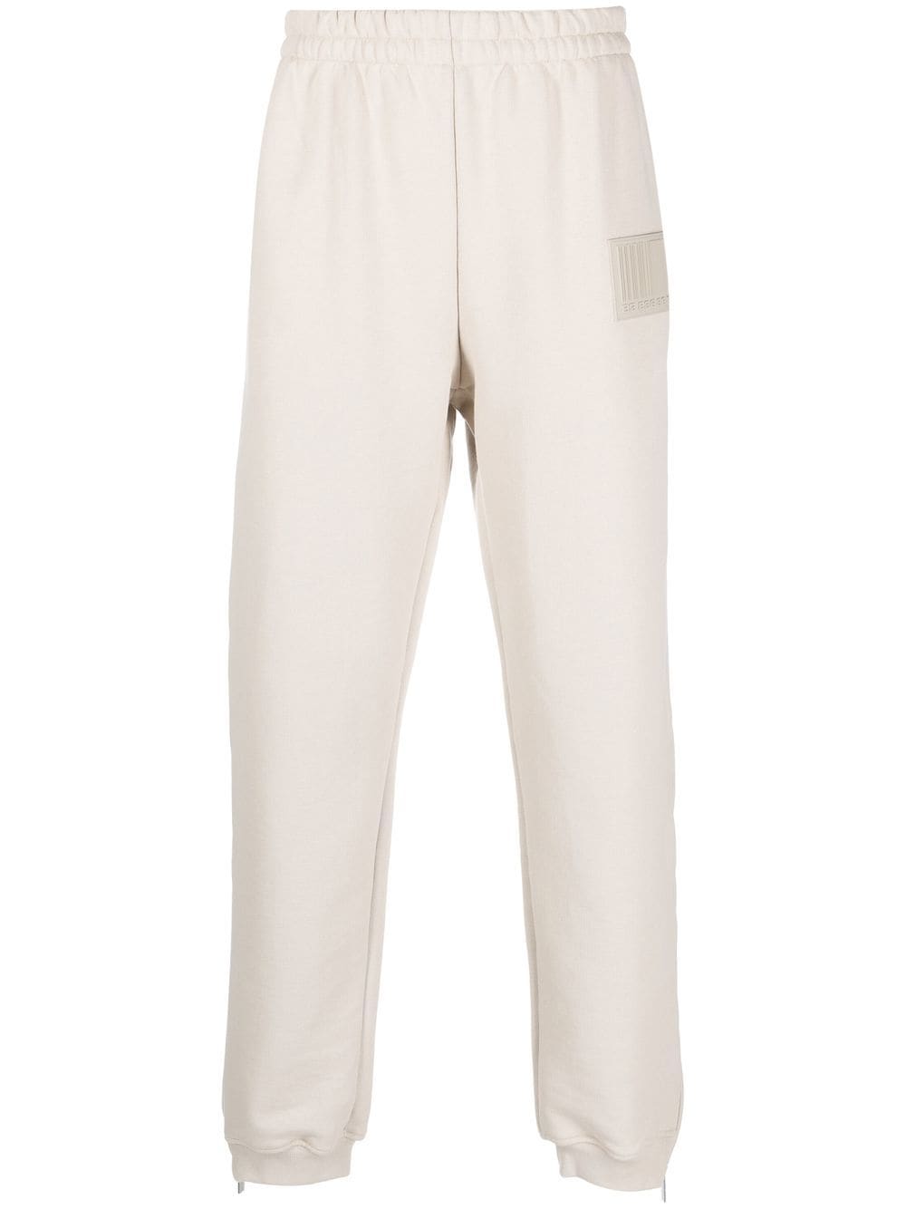 Vtmnts Logo-patch Elasticated Track Pants In Beige