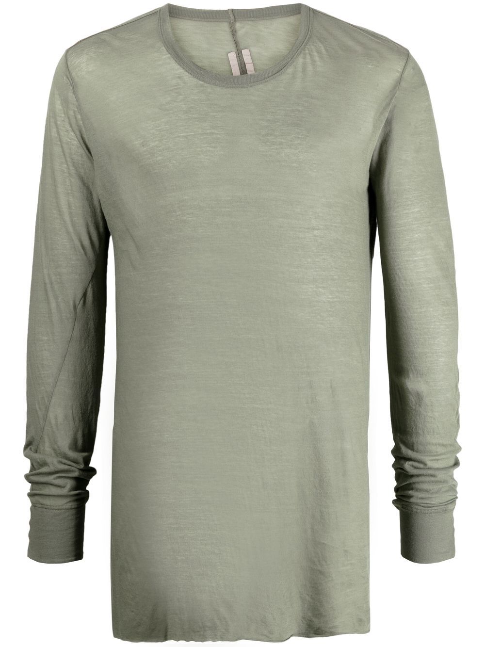 

Rick Owens semi-sheer long-sleeved T-shirt - Green