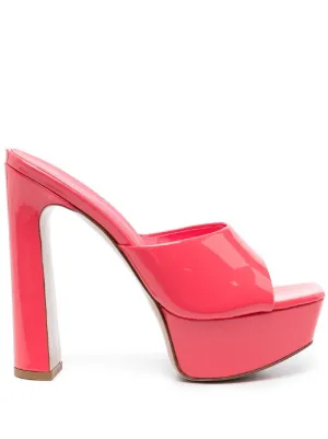 Le Silla Leather Platform Mules Farfetch
