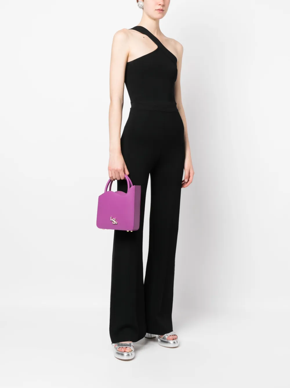 Le Silla Ivy leren tas - Paars