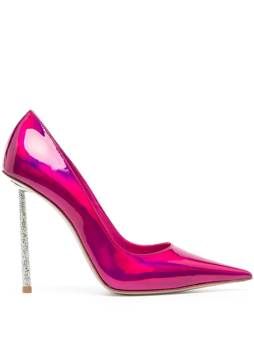 Le Silla Bella 120mm Metallic Pumps In Pink