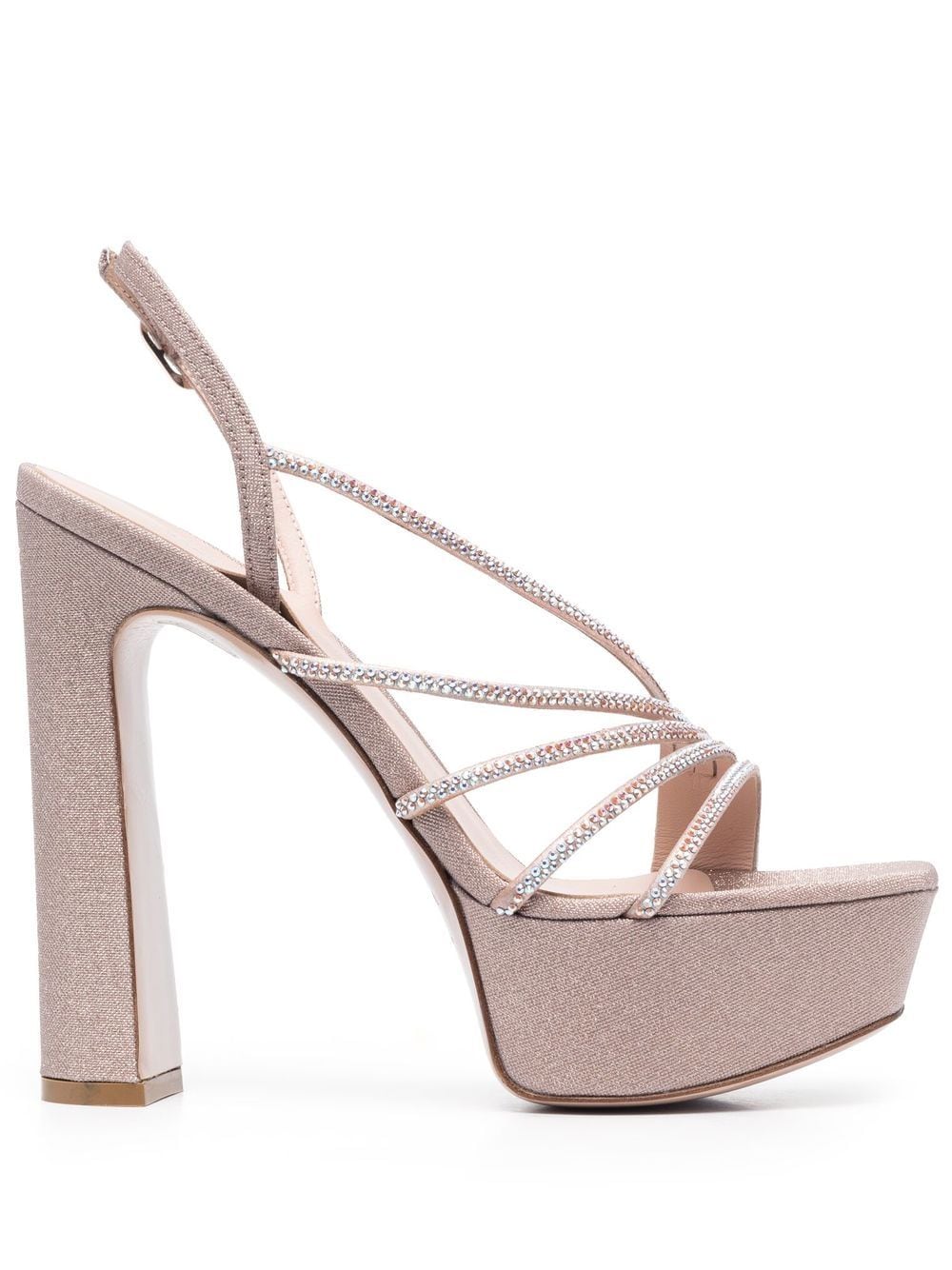 Le Silla Scarlet 150mm Platform Sandals In Pink