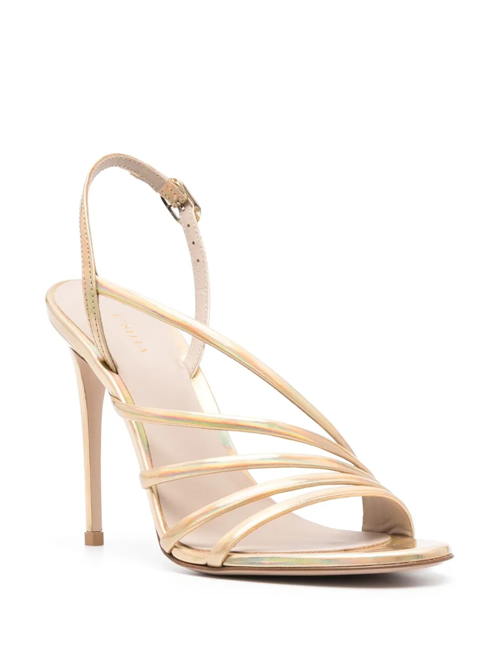 Shop Le Silla Scarlet Strappy Stiletto Sandals In Pink