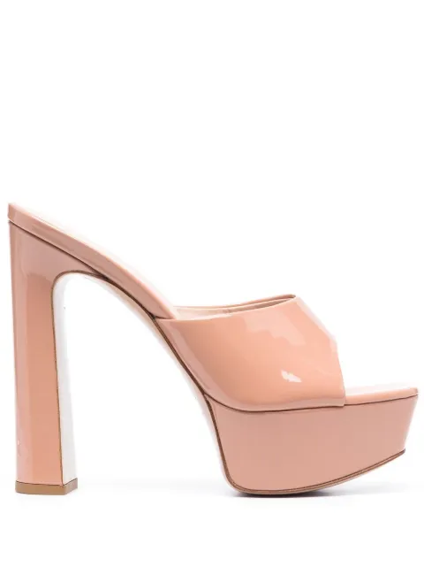 Le Silla patent leather platform sandals 9377Z100R1PPKAB152 - 0