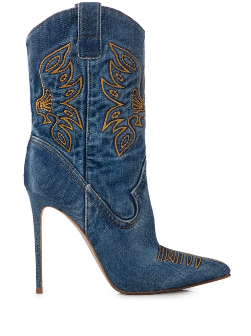 Bottines brodées Eva 140 mm - Le Silla - Modalova