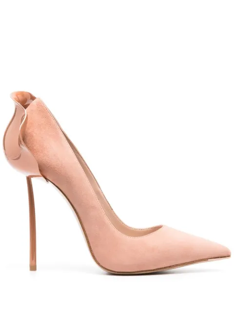 Le Silla Petalo 100mm suede pumps