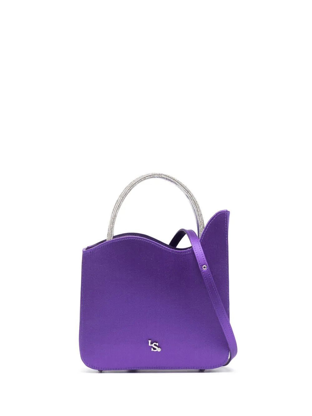 Le Silla Ivy Patent-leather Mini Bag In Viola