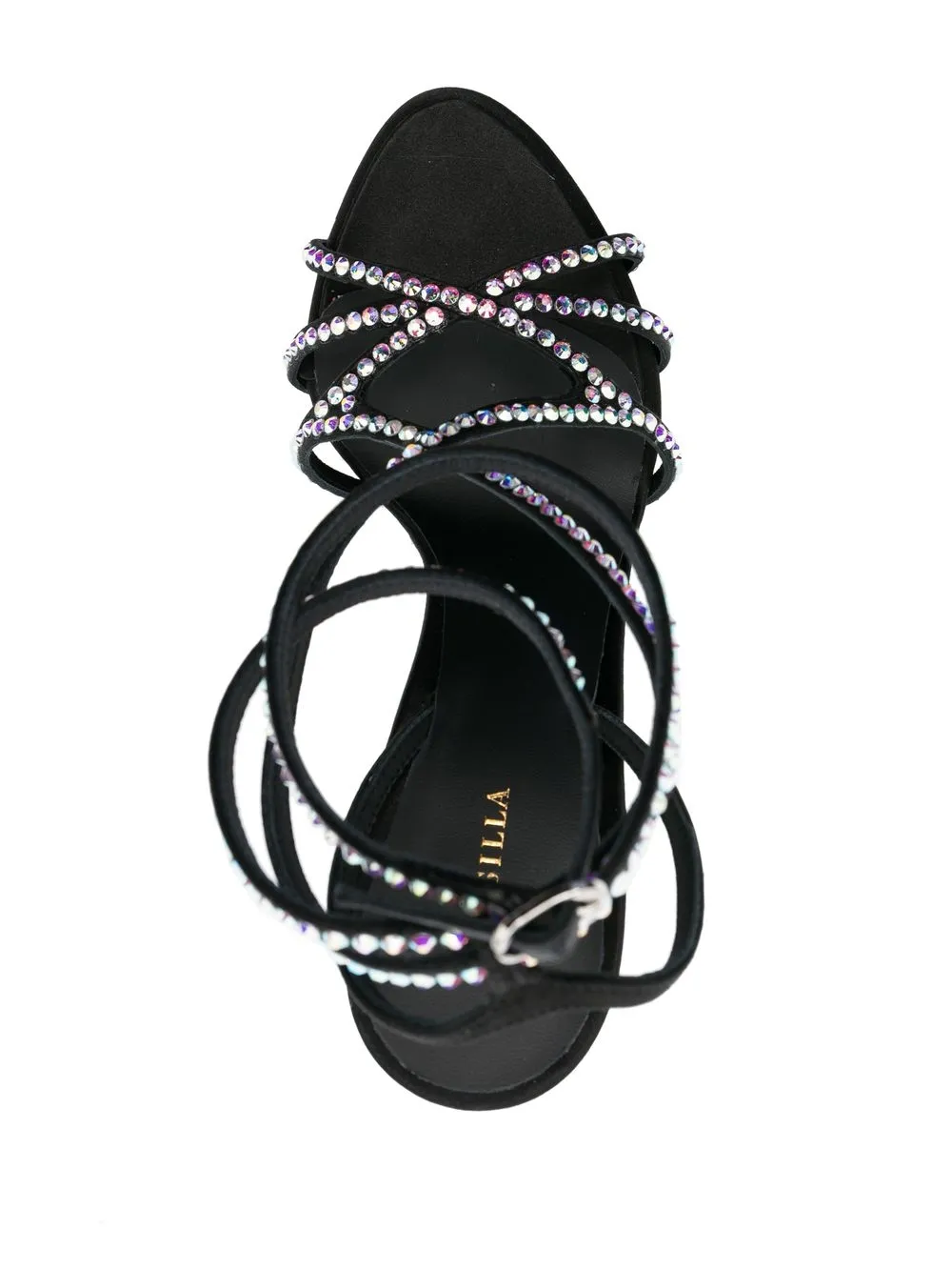 Shop Le Silla Belen 140mm Sandals In Black