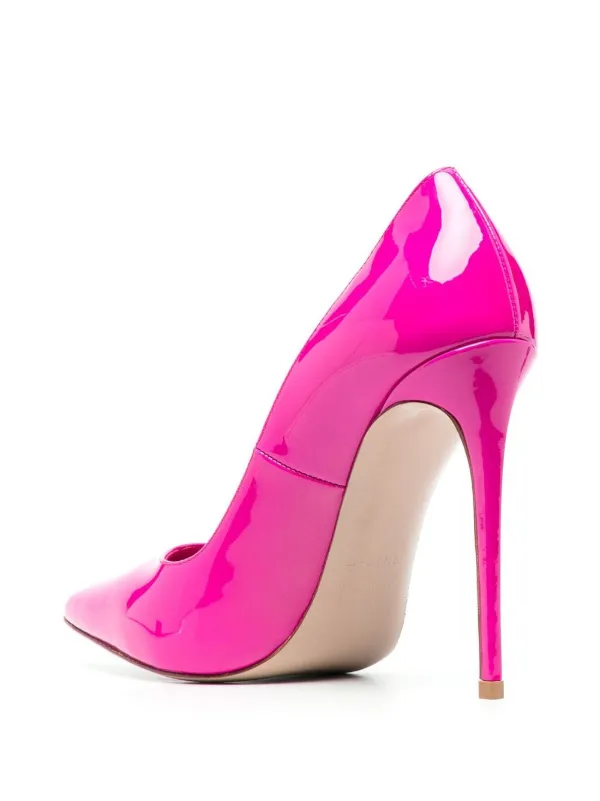 Hot pink patent leather pumps online
