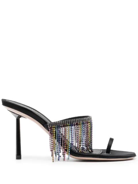Le Silla Jewels 95mm satin sandals Women