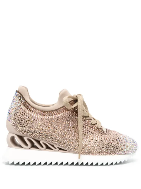 Le Silla Reiko Wave rhinestone-embellished sneakers