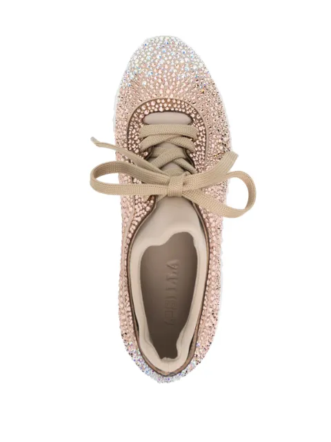 Le Silla Reiko Wave rhinestone-embellished sneakers 6814Z040H1PPBUR913 - 3