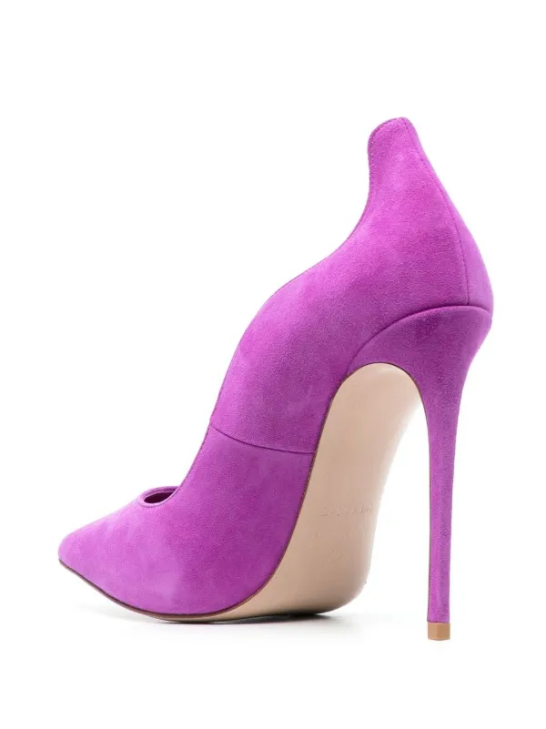 Le Silla Ivy 110mm Suede Pumps Women Suede Calf Leather Calf Leather Rubber 39 Purple