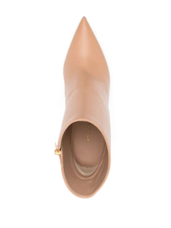 Beige stiletto ankle boots store