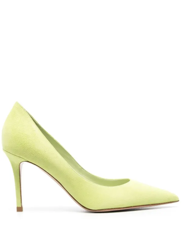 Yellow suede court shoes 2025