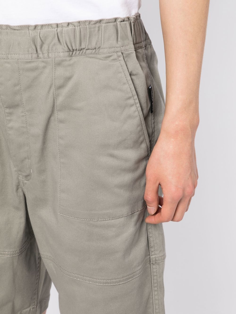 Shop Izzue Elasticated-waist Bermuda Shorts In Grey