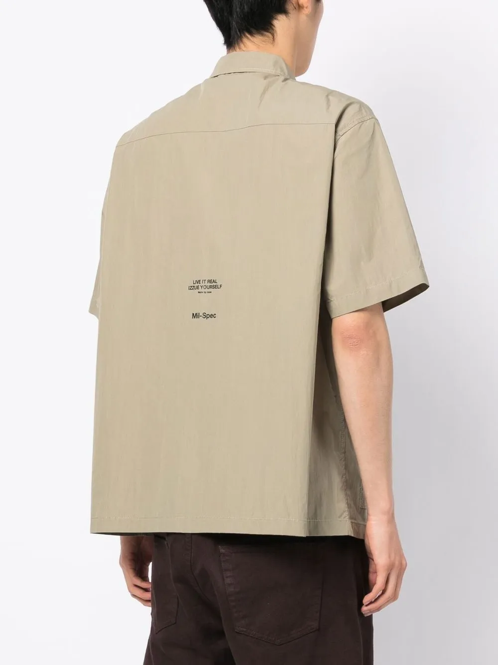 Shop Izzue Chest Zip-pocket Shirt In Brown