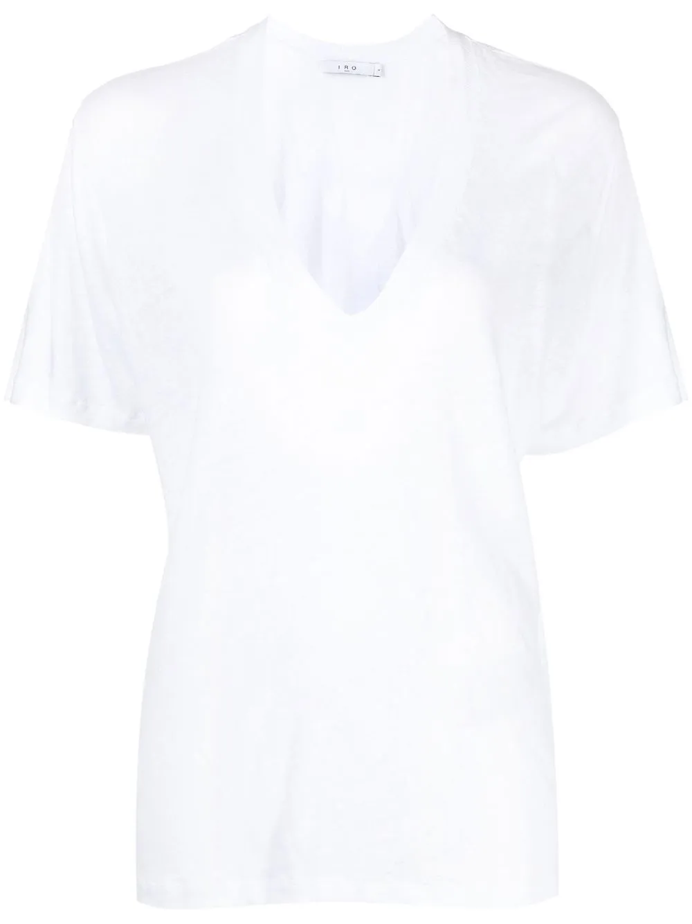 

IRO playera con cuello en V - Blanco