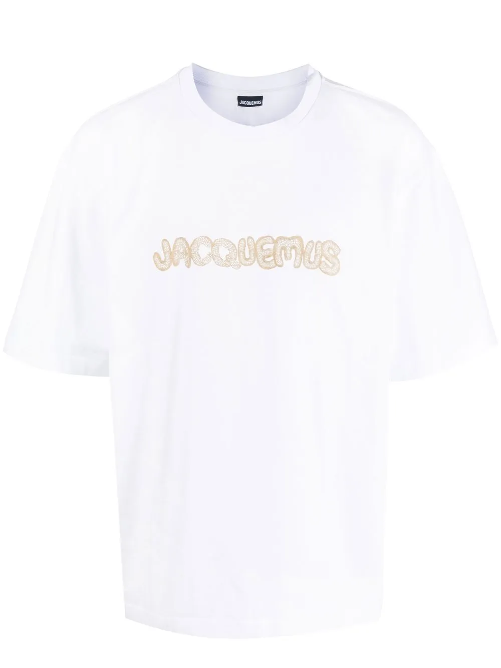 

Jacquemus Le t-shirt Raphia cotton T-shirt - White