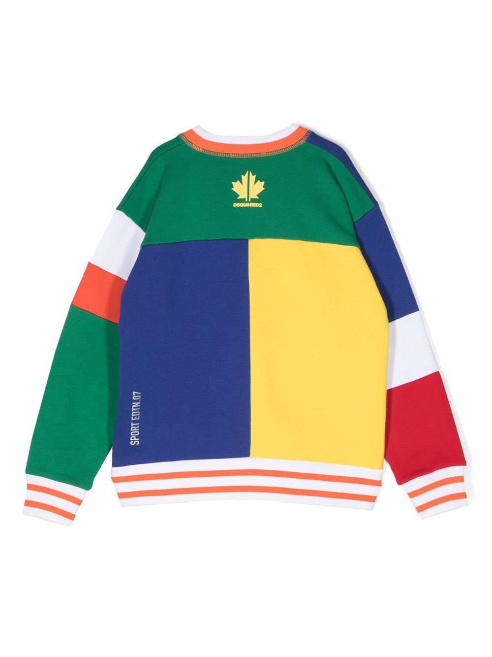 Shop Dsquared2 Sport Edtn. Colour-block Sweatshirt In Green