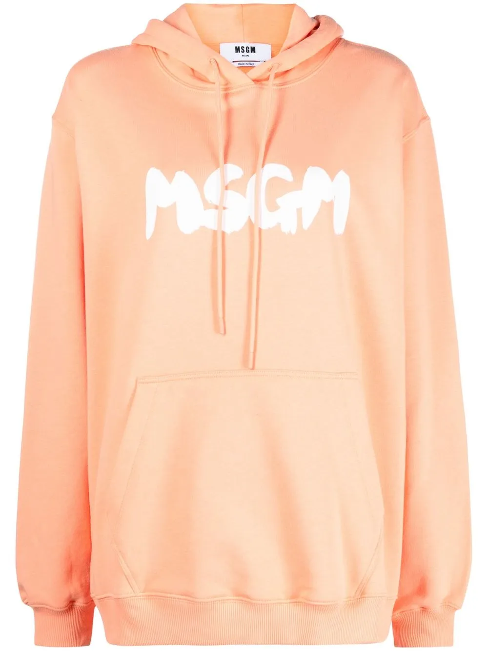 

MSGM hoodie con logo estampado - Naranja