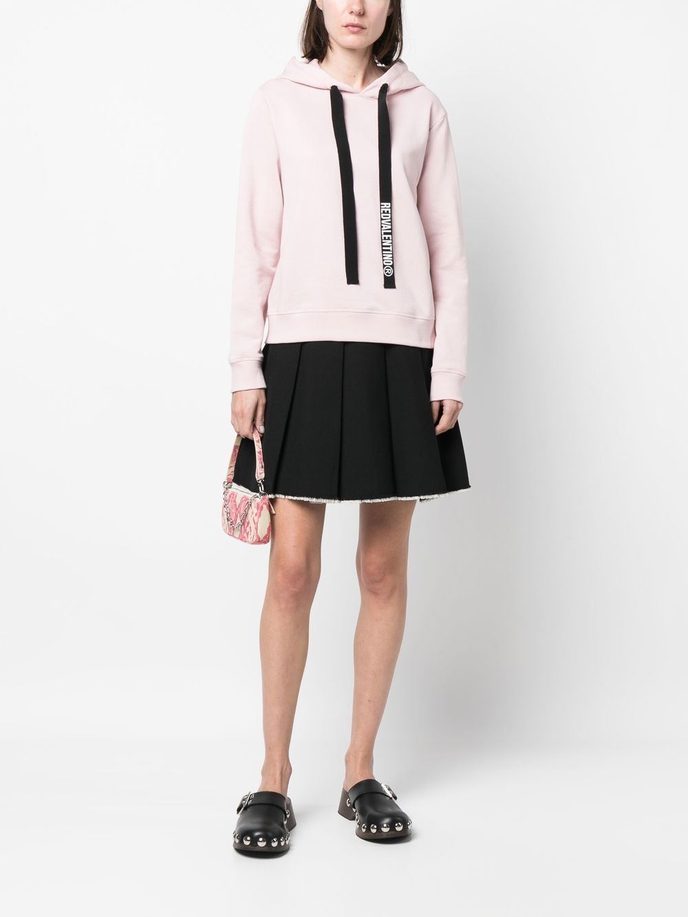 RED Valentino Hoodie met logoprint - Roze