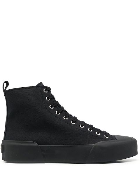 Jil Sander High-Top-Sneakers aus Canvas